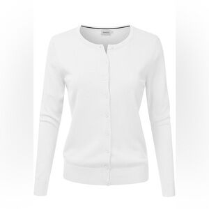 NWOT JJ Perfection Button Down Knit Cardigan Long Sleeve Sweater SIZE S